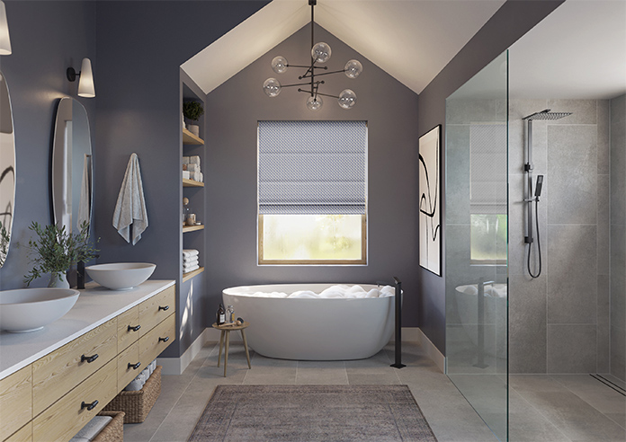 Jaipur, Cobalt - Twist&Fit Roman Blind - Image 8